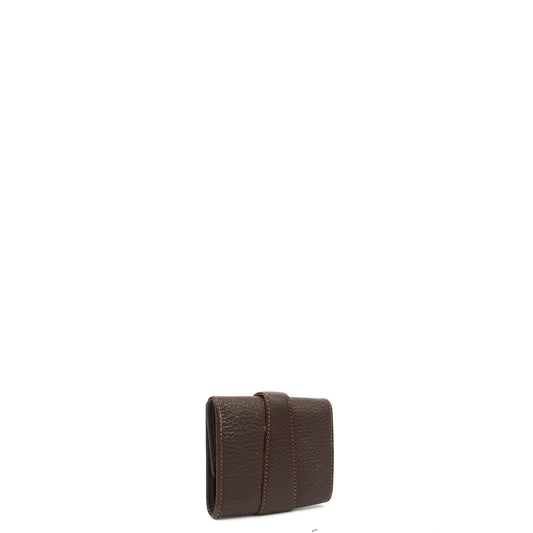 Loewe Wallet Wallet in Brown, Leather — Side View