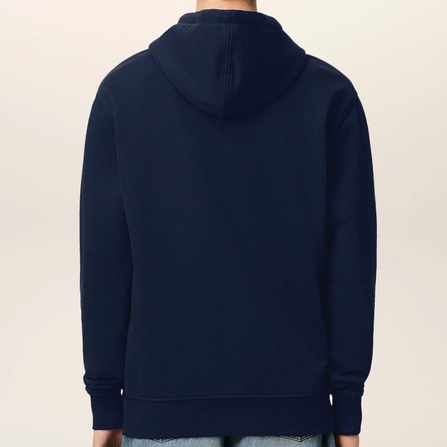 Ami Paris Hoodie 'Navy' — XXS — Side View