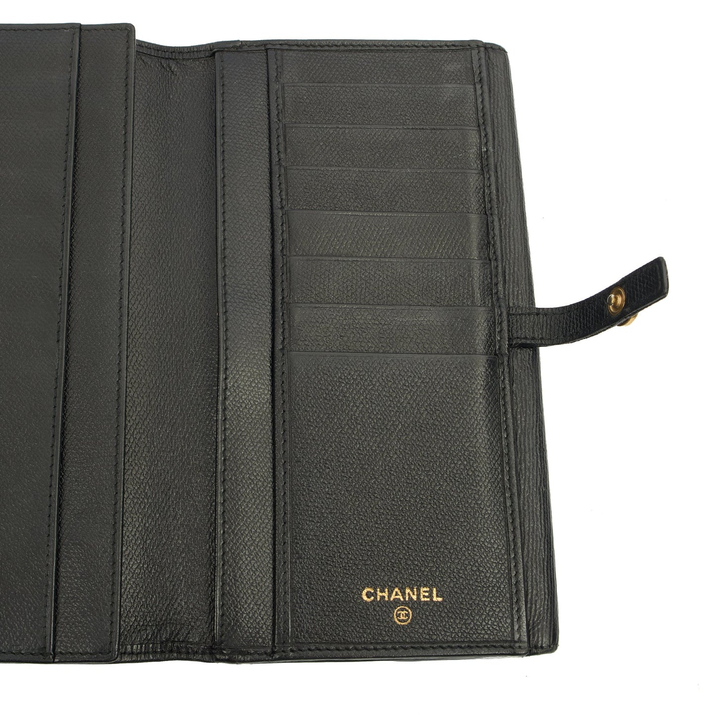 Chanel Wallet Zip Wallet in Black, Calfskin Leather — Alternate View 24