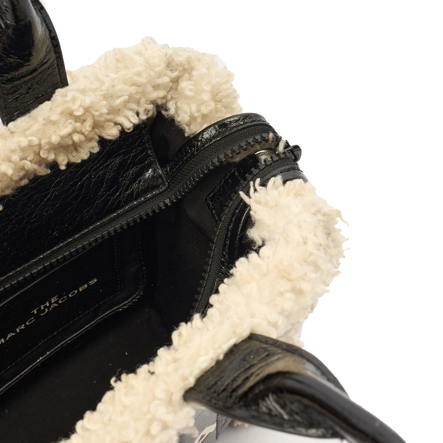 Marc Jacobs Tote The Tote Bag Nano in tonal black, Leather — Alternate View 21