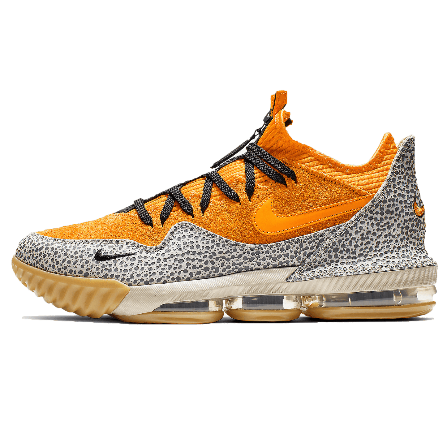 Atmos x Nike LeBron 16 Low 'Safari' — UK 3 | EU 35.5 | US 3.5 — Front View