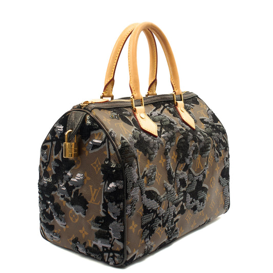 Louis Vuitton Tote Speedy 30 in Monogram, Canvas — Side View