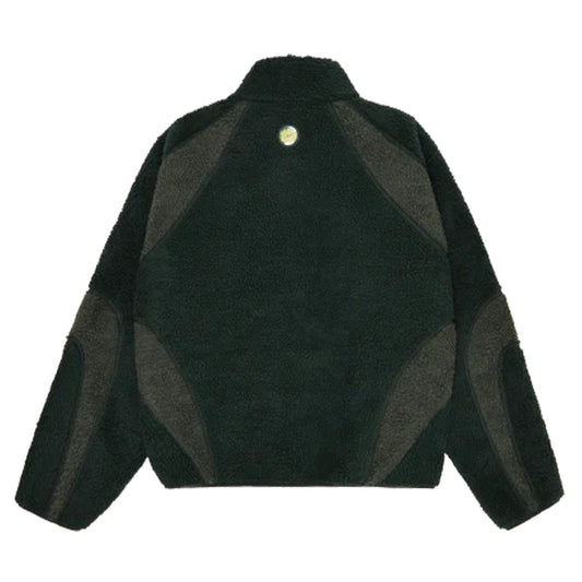 Broken Planet Polar Fleece 'Emerald Green' — XXS — Side View
