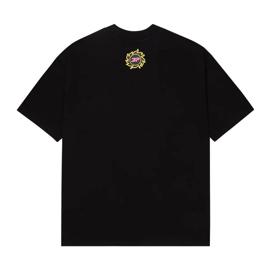 Broken Planet T-Shirt 'Grid' - Midnight Black — XXS — Side View