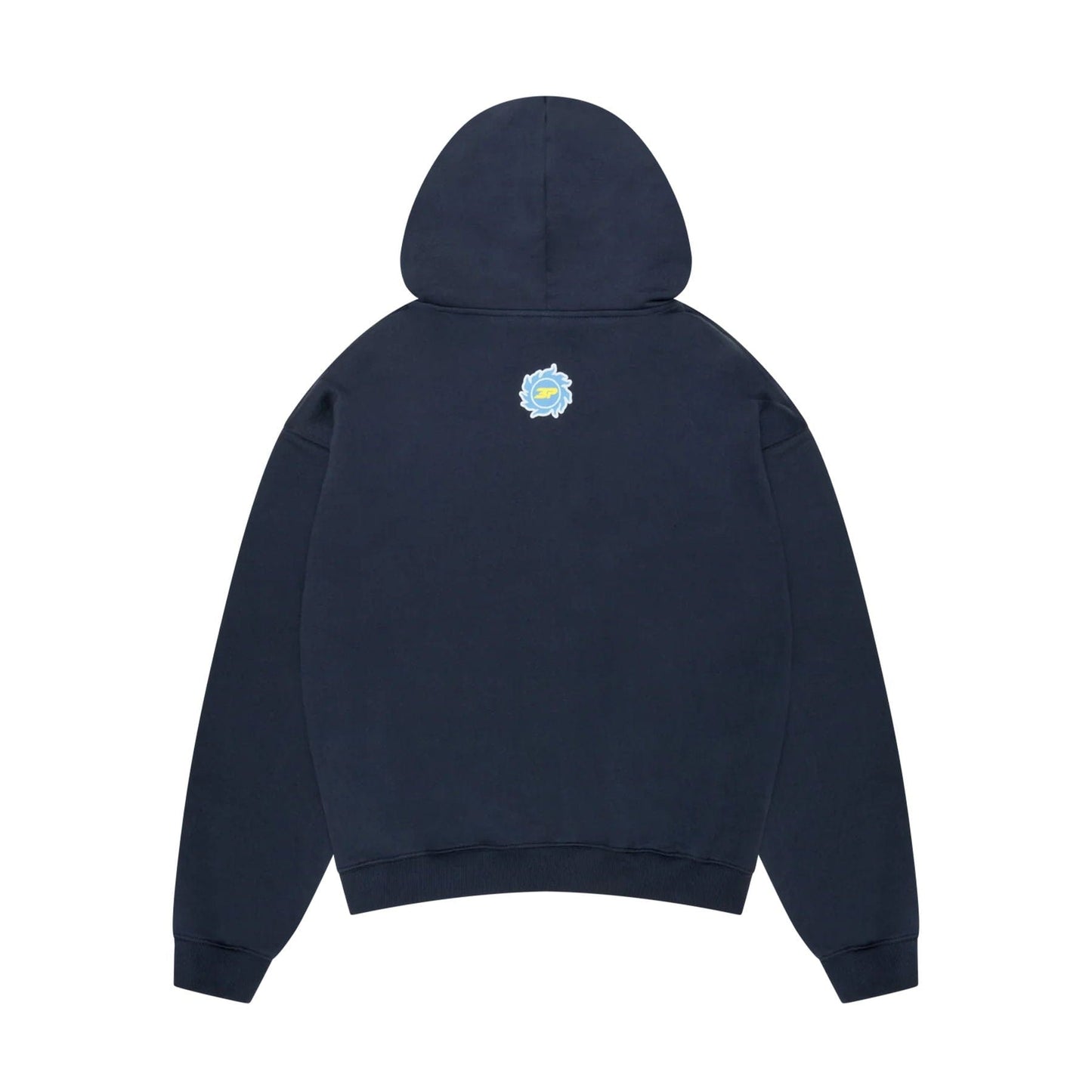 Broken Planet Hoodie 'Space Club' - Outer Space Blue — XXS — Side View