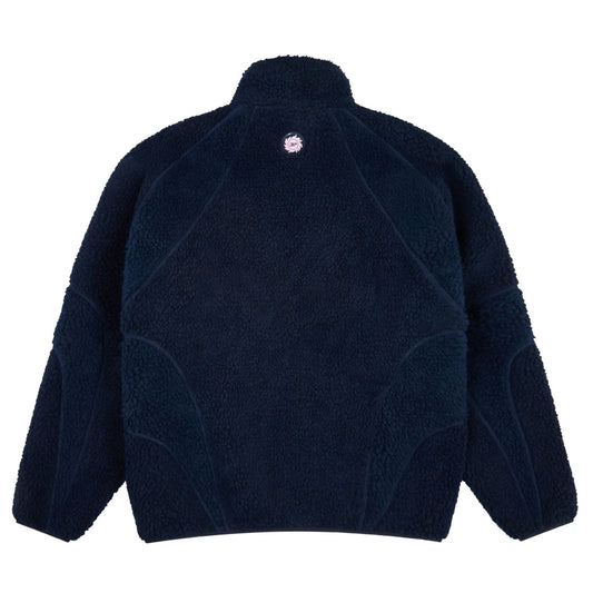 Broken Planet Polar Fleece 'Dark Blue' — XXS — Side View