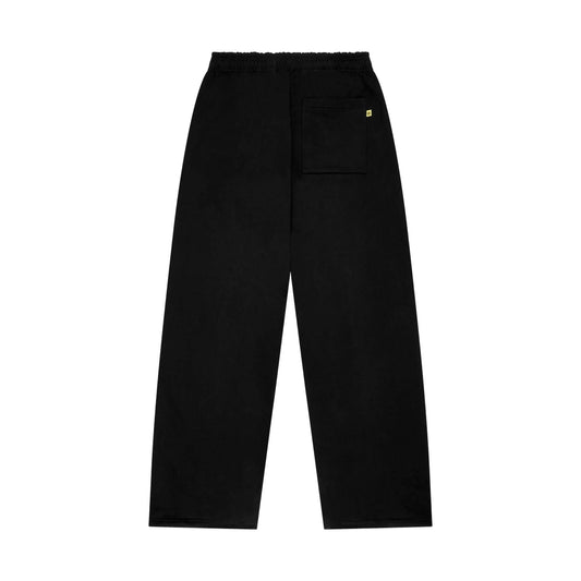 Broken Planet Basics Straight Leg Sweatpants - Midnight Black — XXS — Side View