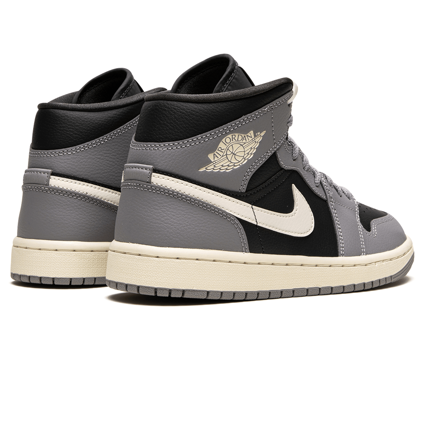Air Jordan 1 Mid Wmns 'Cement Grey' — UK 2.5 | EU 35.5 | US 5 — Back View
