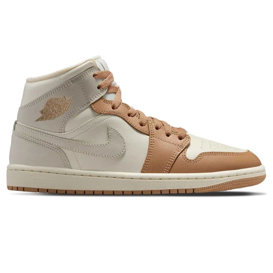 Air Jordan 1 Mid Wmns 'Pale Ivory Hemp' — UK 2.5 | EU 35.5 | US 5 — Side View