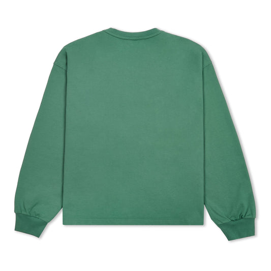 Samuel Bailey Green Long Sleeve Design Dept Tee — S — Side View