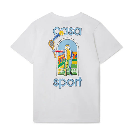 Casablanca La Jeu Colore Casa Sport T-Shirt 'White' — XXS — Side View