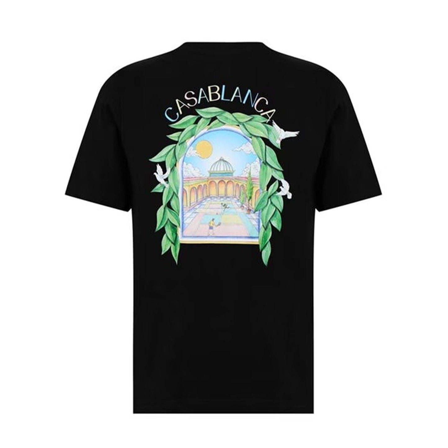 Casablanca L'Arche Tennis Club T-Shirt 'Black' — XXS — Side View