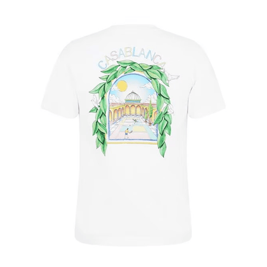 Casablanca L'Arche Tennis Club T-Shirt 'White' — XXS — Side View