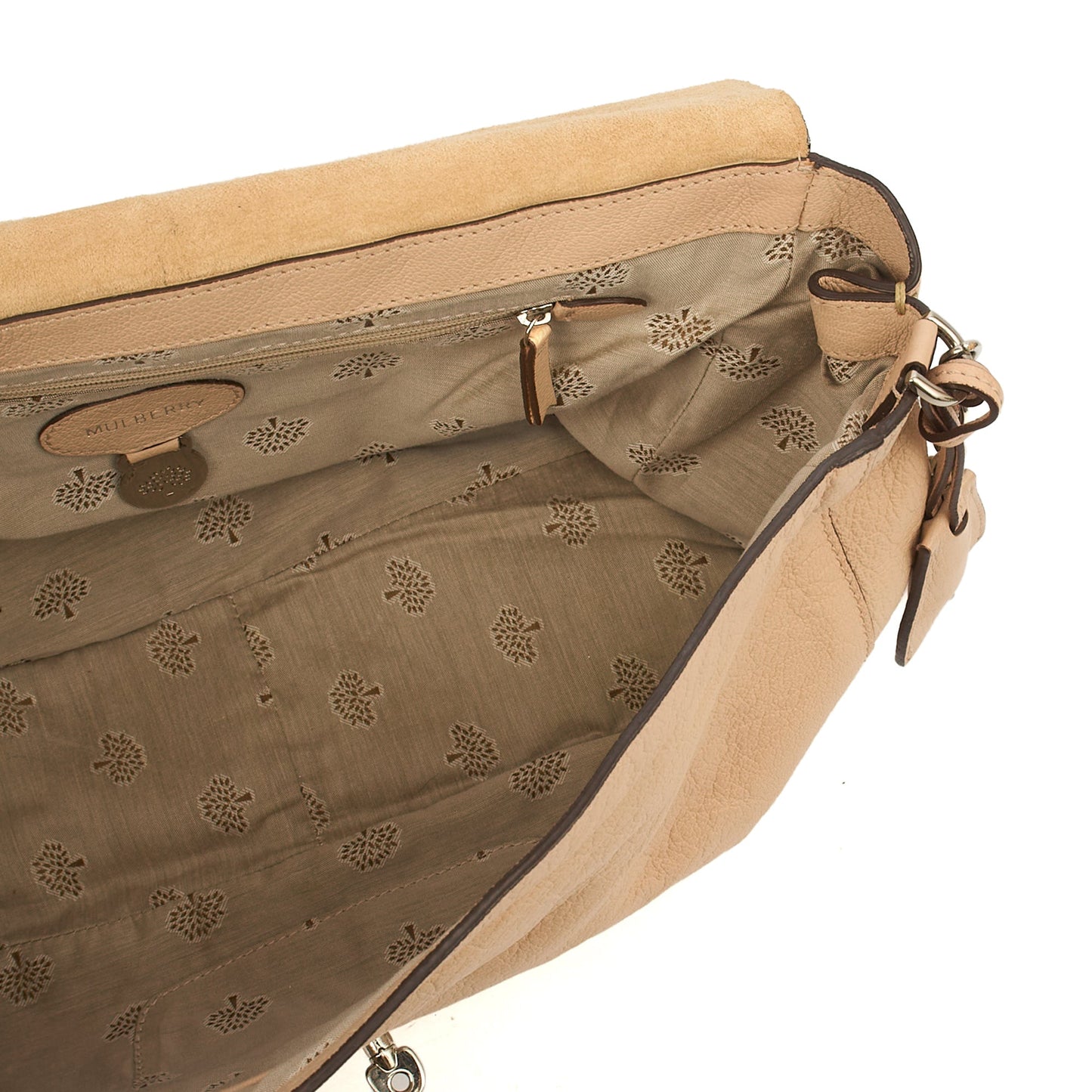 Mulberry Lily in Rose Water, Calfskin Leather — Lifestyle View