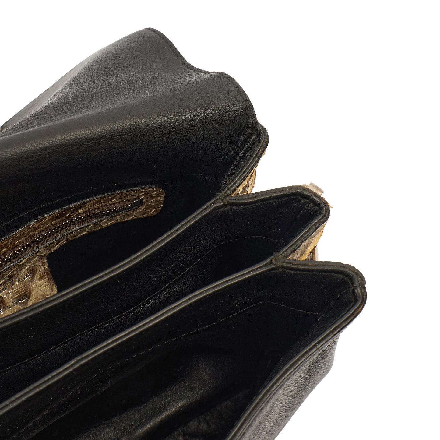 Christian Dior Shoulder Bag Diorling - Small in Black, Exotic Effect Leather — Alternate View 8