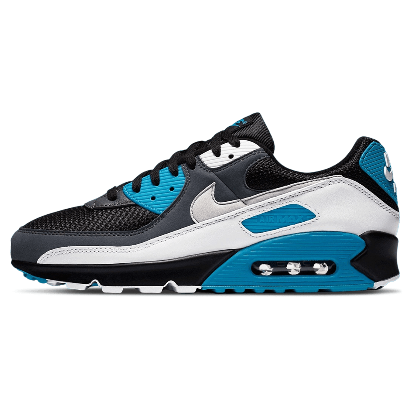 Nike Air Max 90 'Black Blue' — UK 3 | EU 35.5 | US 3.5 — Front View