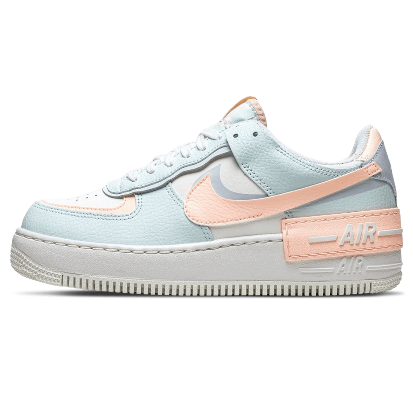 Nike Air Force 1 Shadow Wmns 'Barely Green Crimson Tint' — UK 2.5 | EU 35.5 | US 5 — Front View