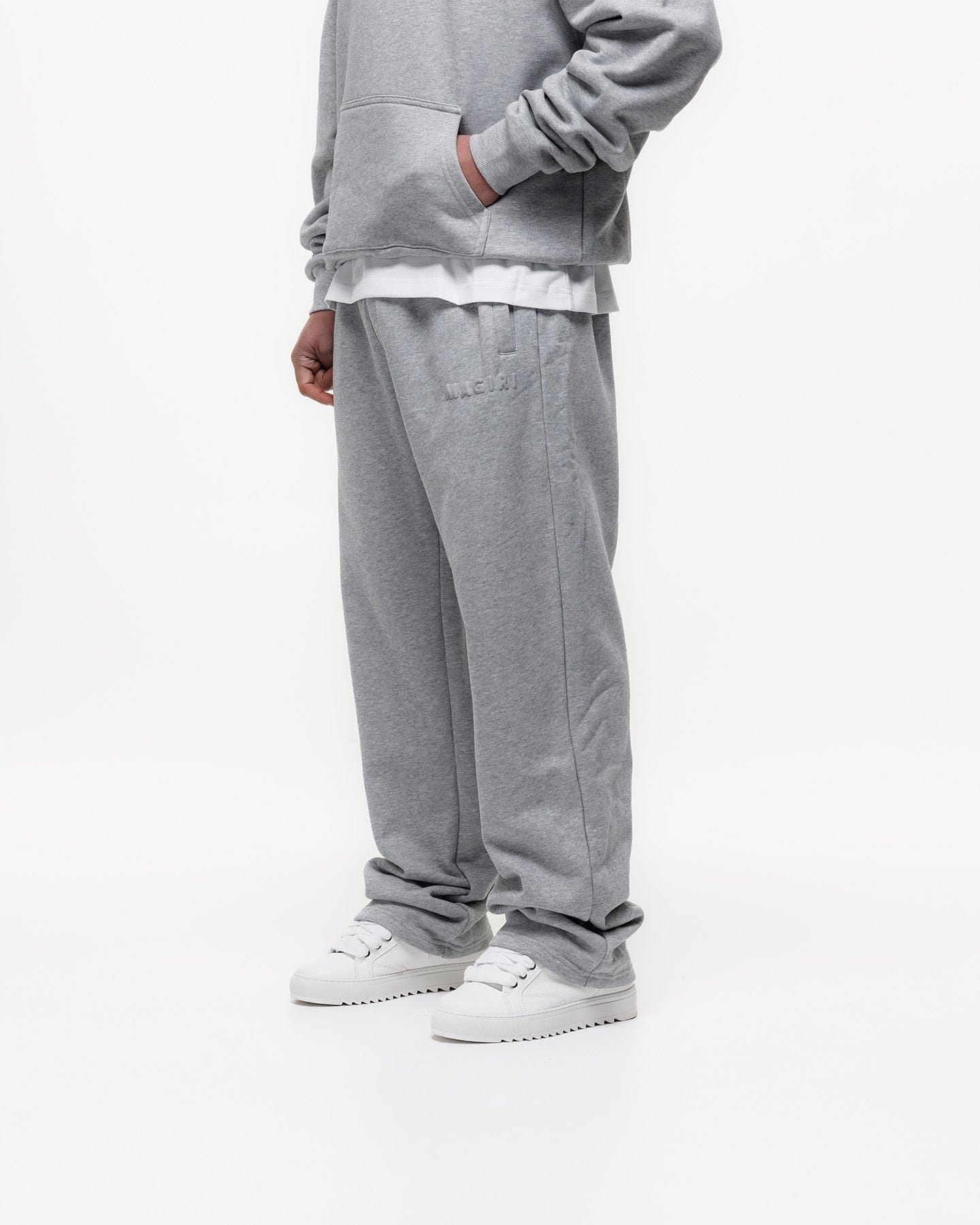 Magiri Core Puff Printed Joggers 'Grey' — Grey — Size S — Lifestyle View