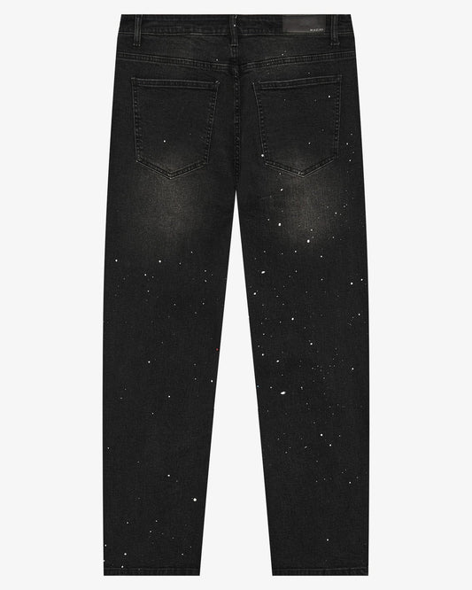 Magiri Core Painted Straight Jeans 'Black' — Black — Size 28 — Side View