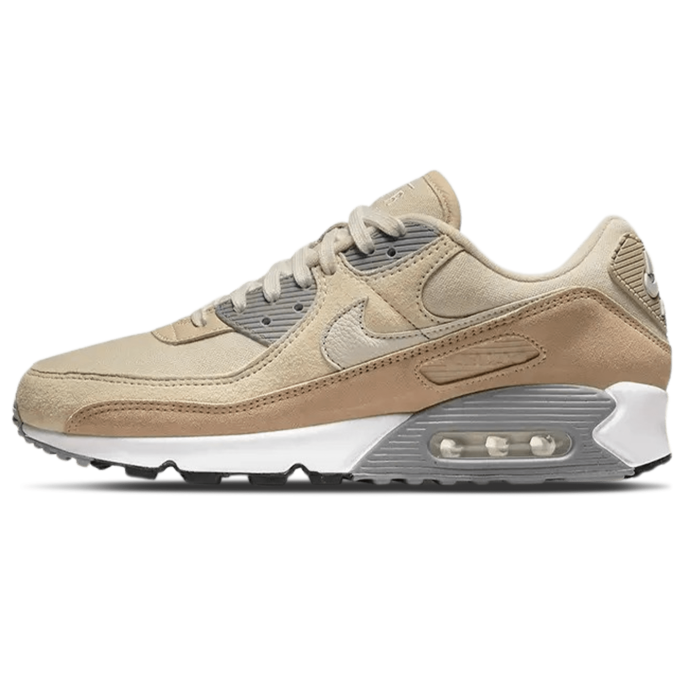 Nike Air Max 90 Premium 'Hemp Sand Drift' — UK 3 | EU 35.5 | US 3.5 — Front View