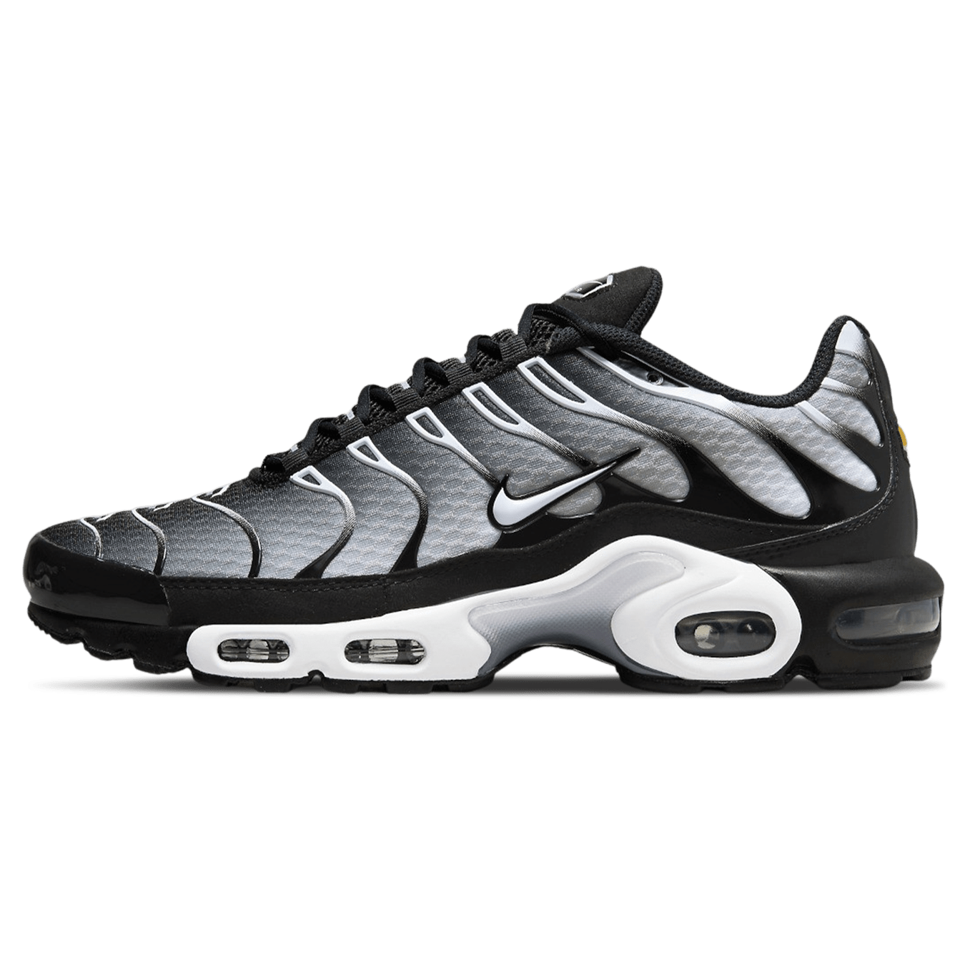 Nike Air Max Plus 'Black Metallic Silver' — UK 3 | EU 35.5 | US 3.5 — Front View