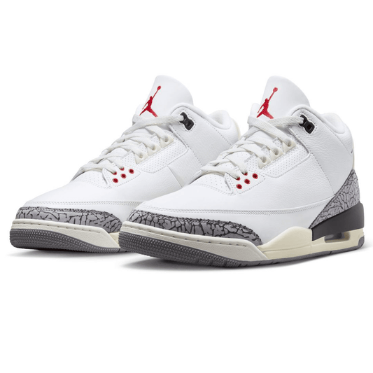 Air Jordan 3 Retro 'White Cement Reimagined' — UK 3 | EU 35.5 | US 3.5 — Side View