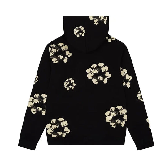 Denim Tears x Cactus Plant Flea Market Cactus Tears Wreath Hoodie 'Black' — XXS — Side View