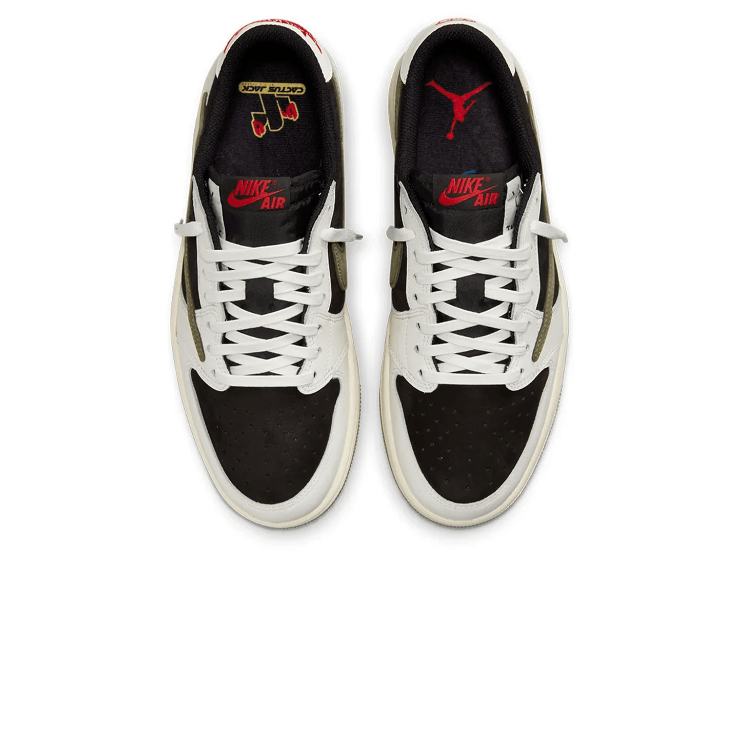 Air Jordan 1 Retro Low OG x Travis Scott Wmns 'Olive' — UK 2.5 | EU 35.5 | US 5 — Detail View