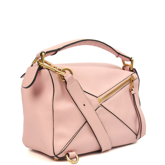 Loewe Cross Body Puzzle - Medium in Icy Pink, Leather — Side View