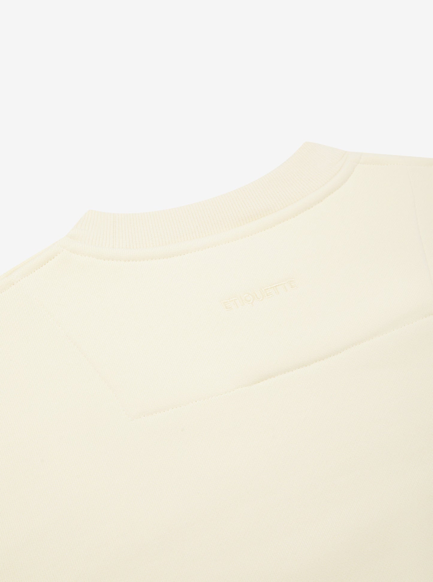 Etiquette Core Crew 'Buttermilk' — Buttermilk — Size S — Lifestyle View