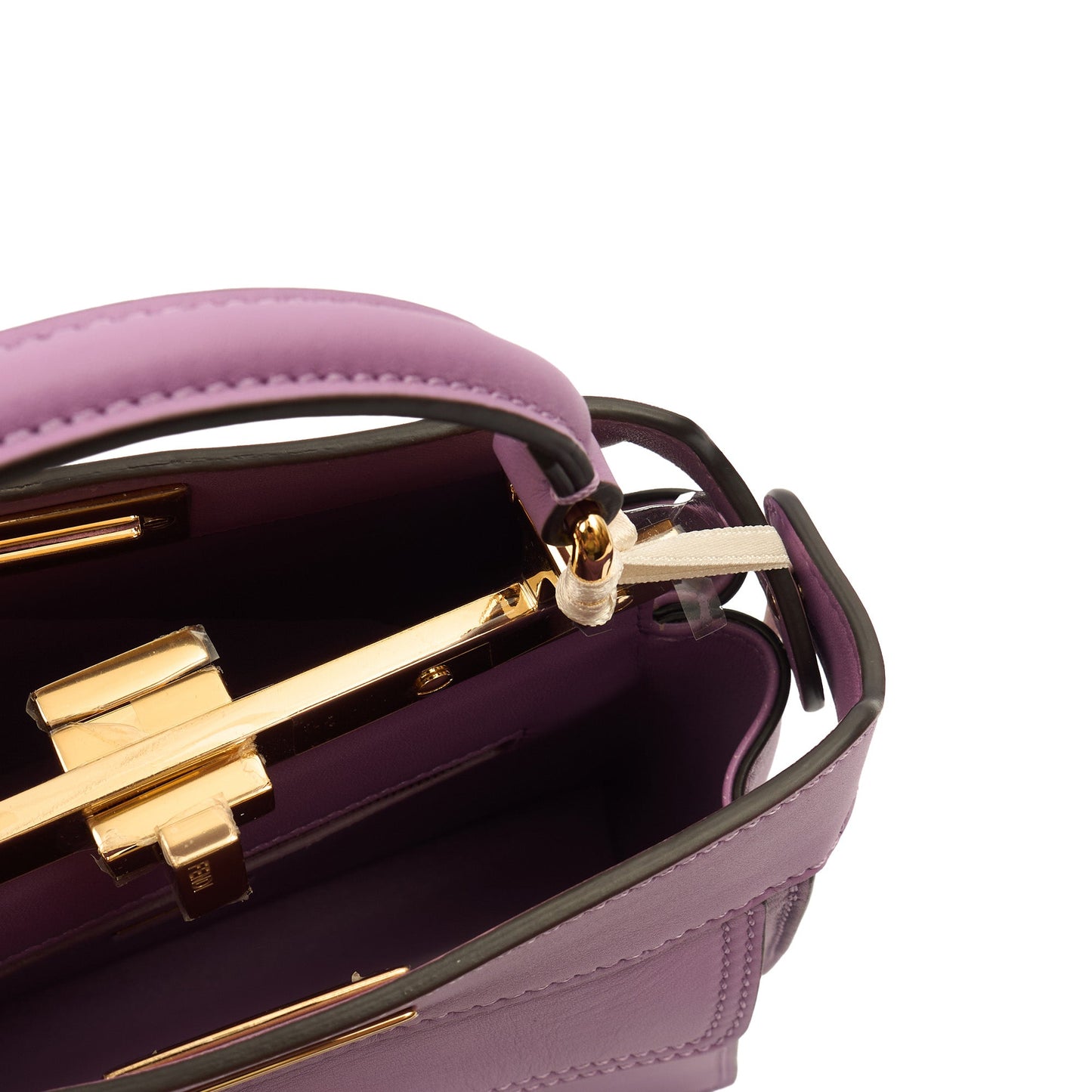 Fendi Cross Body Peekaboo Iseeu - Small in Purple, Leather — Alternate View 12