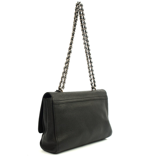 Mulberry Cross Body Lily - Large in Black, Leather — Side View