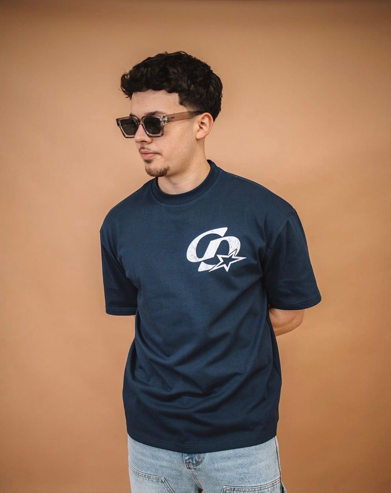 Cardair CD Star T Shirt - Navy Blue — S — Side View