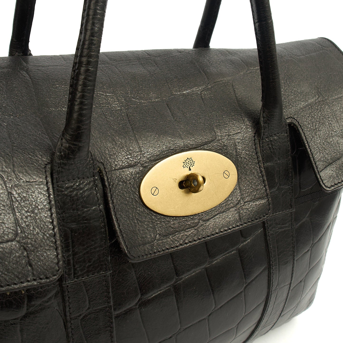 Mulberry Tote Bayswater Heritage in Black, Exotic Effect Leather — Alternate View 18