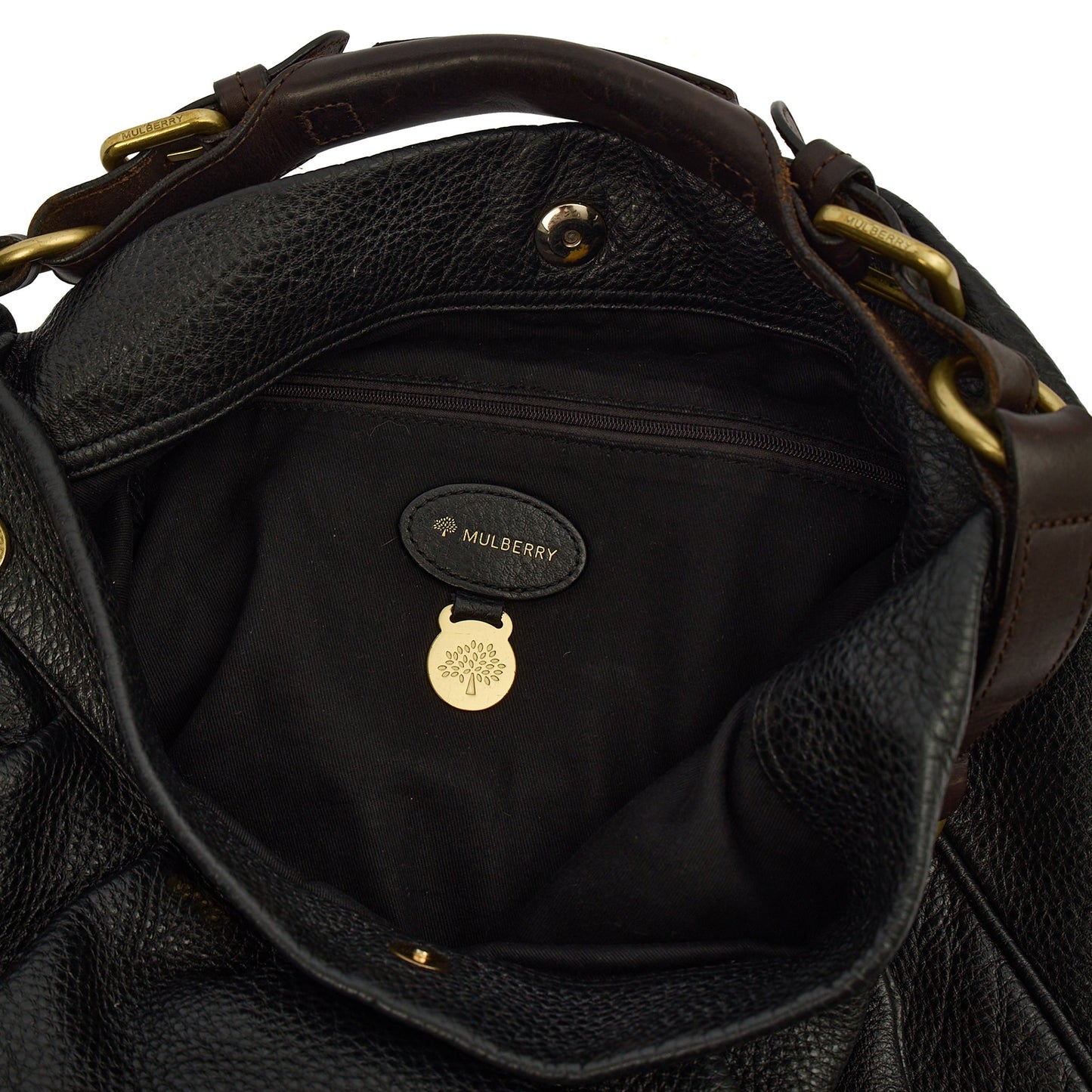 Mulberry Tote Mitzy Tote in Black, Calfskin Leather — Alternate View 12