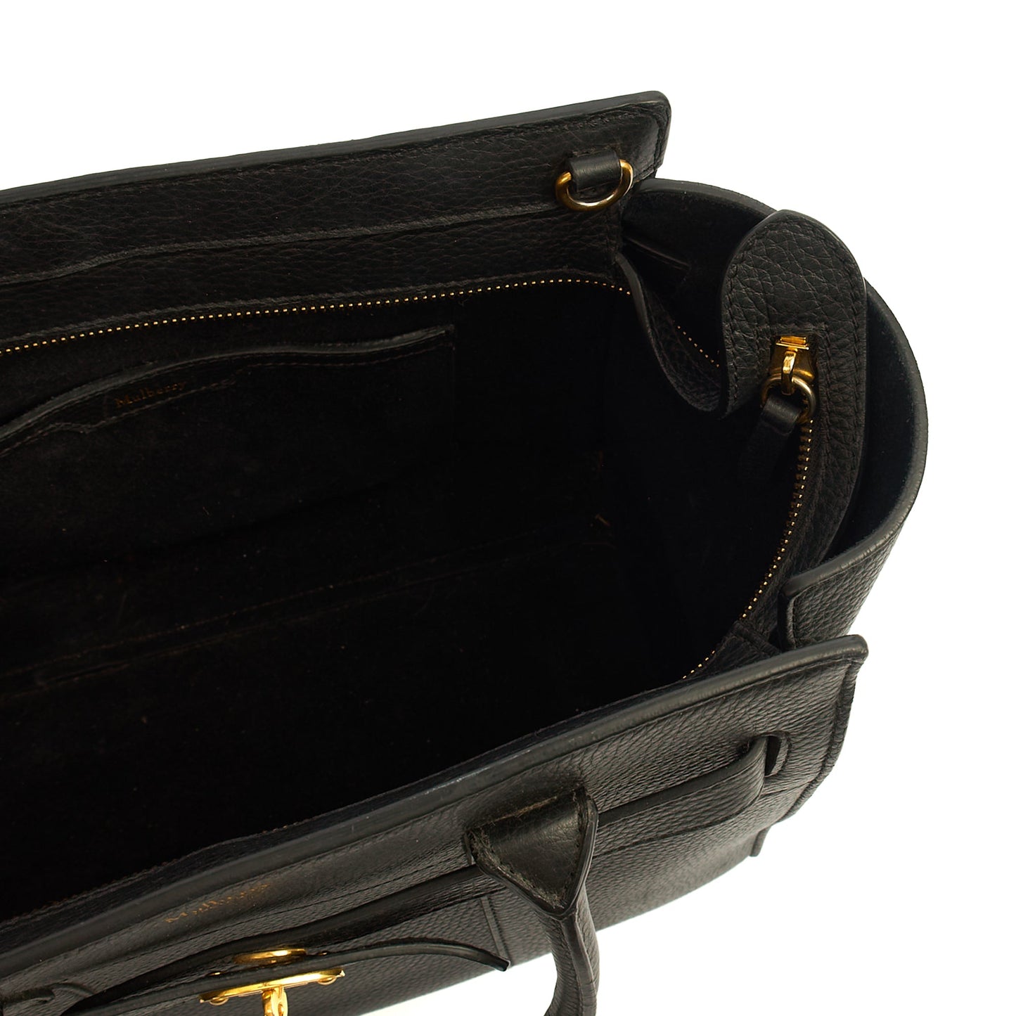 Mulberry Tote Zipped Bayswater - Small in Black, Calfskin Leather — Alternate View 14