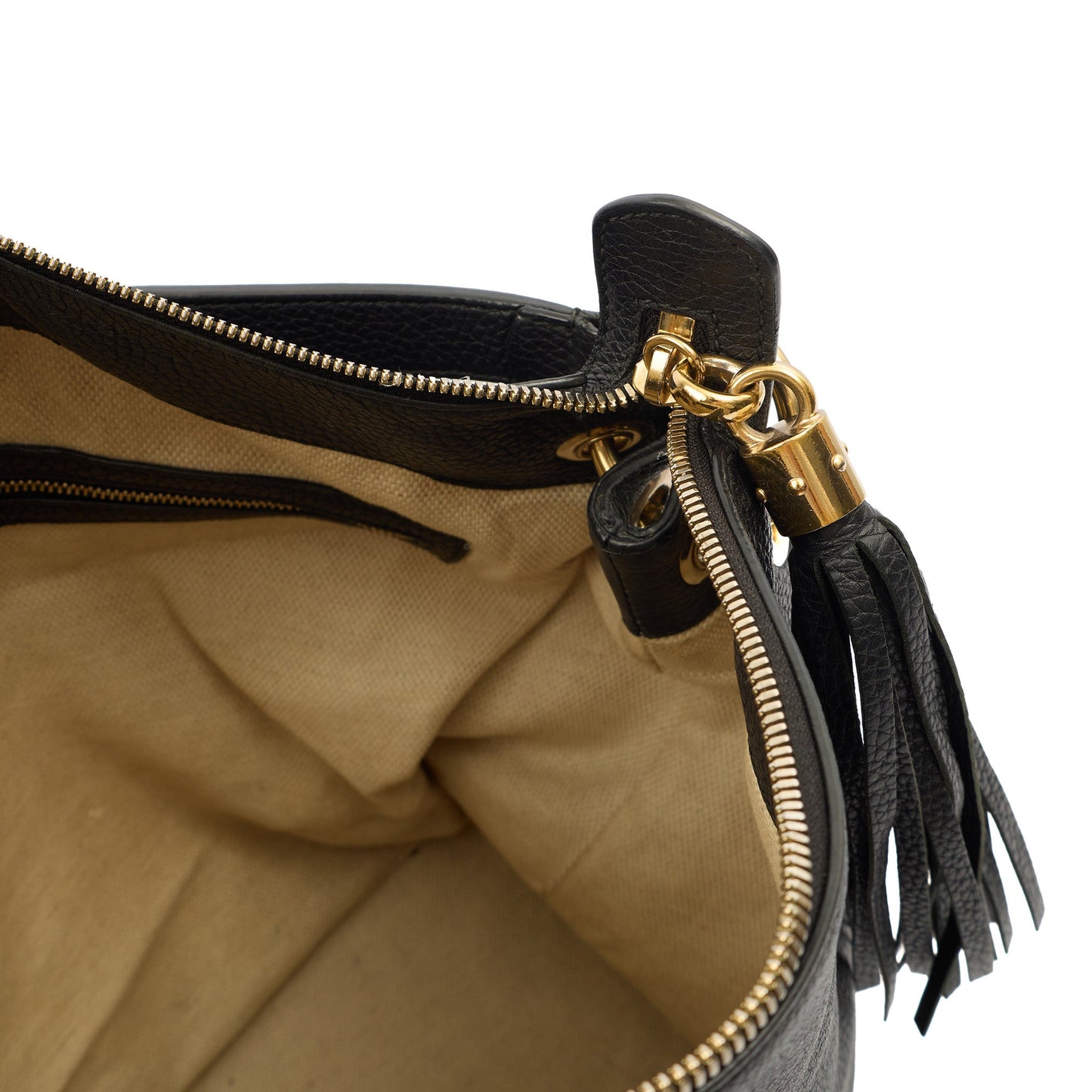 Gucci Shoulder Bag Soho Hobo in Black, Leather — Alternate View 7