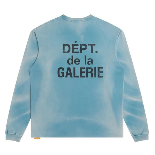 Gallery Dept. French Long-Sleeve Tee 'Teal' — XXS — Side View