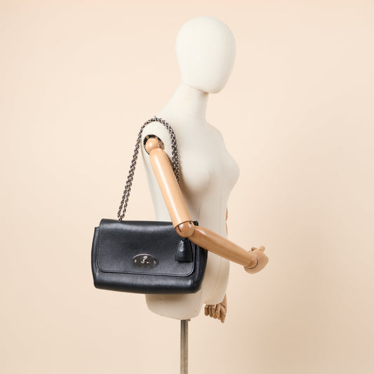 Mulberry Cross Body Lily - Large in Black, Leather — Side View