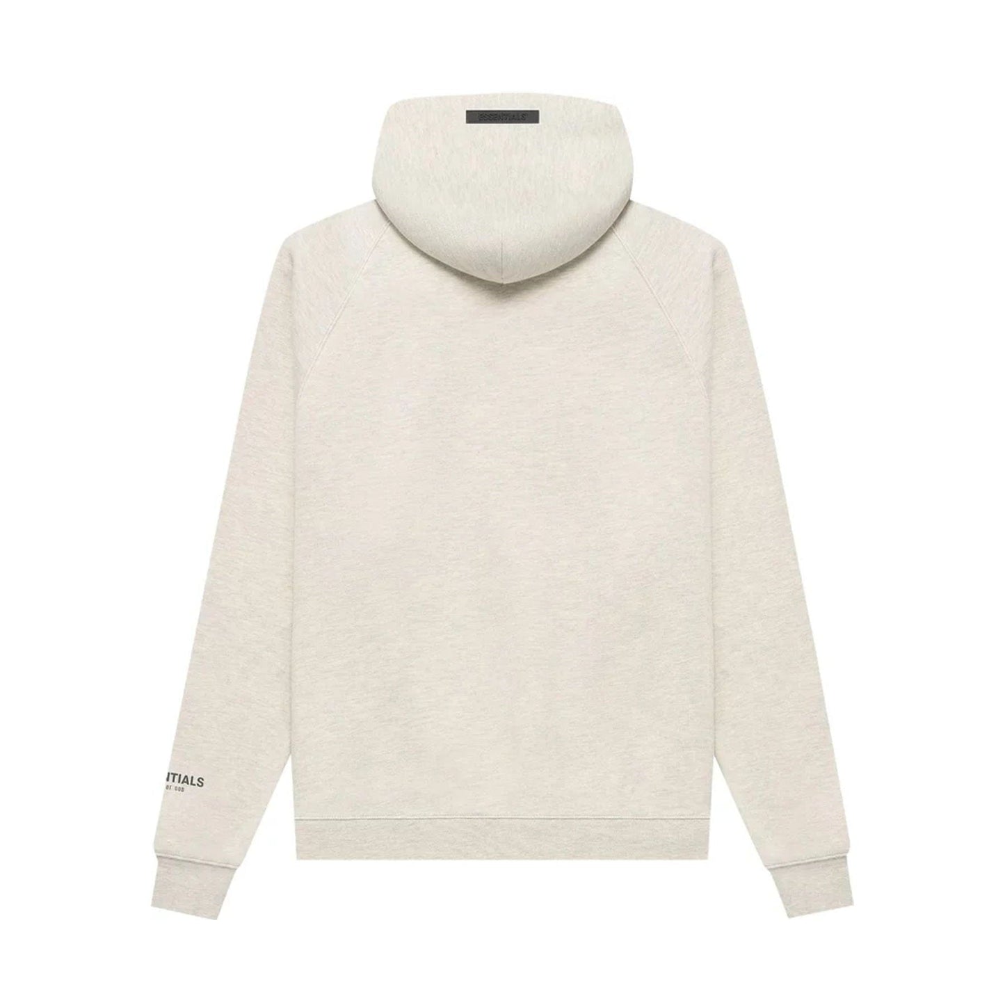 Fear of God Essentials Core Collection Pullover Hoodie 'Light Heather Oatmeal' — XXS — Side View