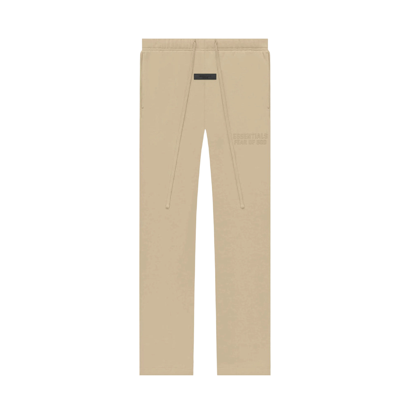 Fear of God Essentials Relaxed Sweatpant 'Sand' — XXS — Front View