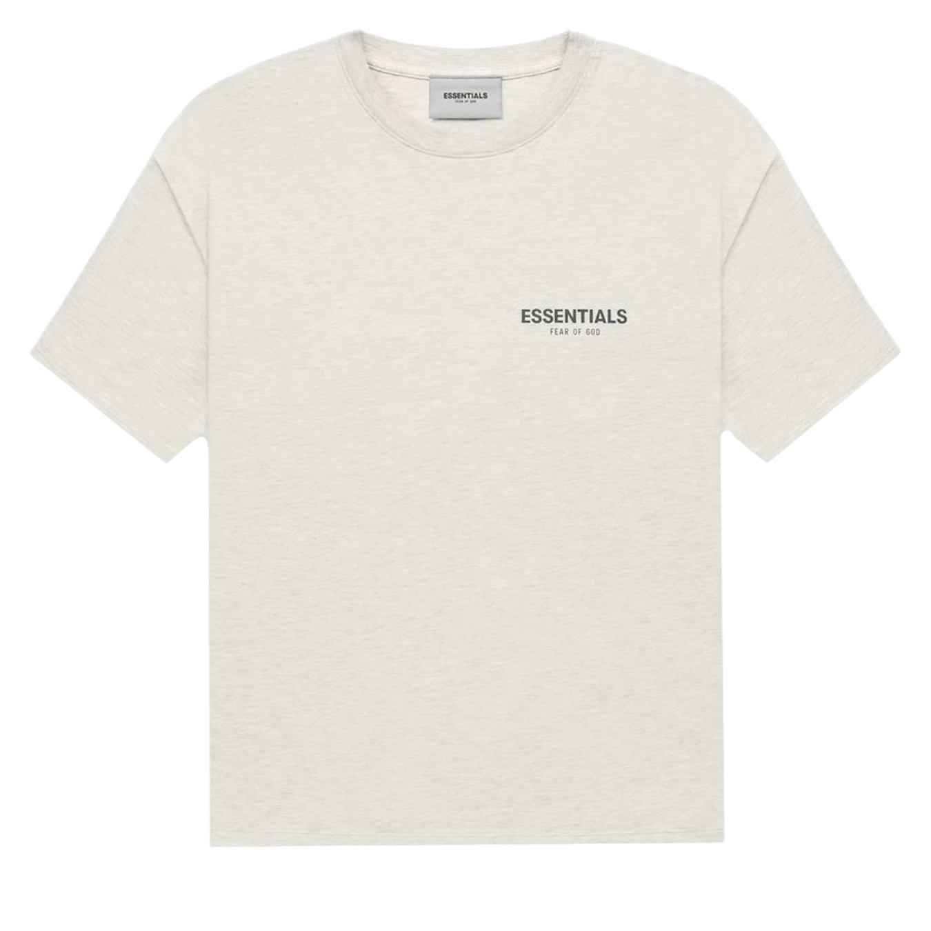 Fear of God Essentials Short-Sleeve Tee 'Light Oatmeal' (SS22) — XXS — Front View