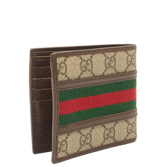 Gucci Wallet Ophidia Wallet in Brown, Leather — Side View