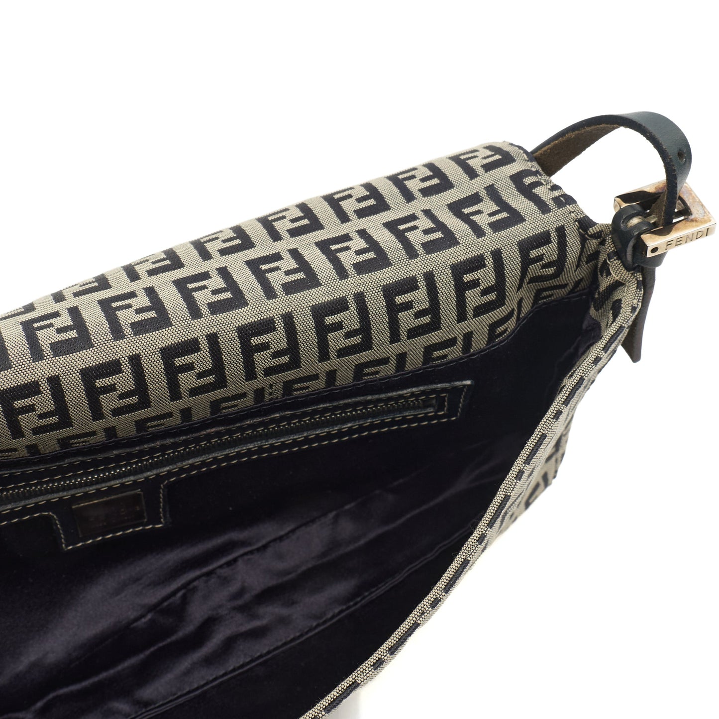 Fendi Shoulder Bag Vintage Zucca Shoulder Bag in Zucca FF, Canvas — Alternate View 13