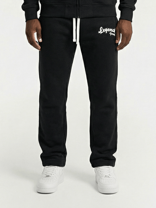 Legende Paris Gum Logo Jogger - Black — XS — Side View