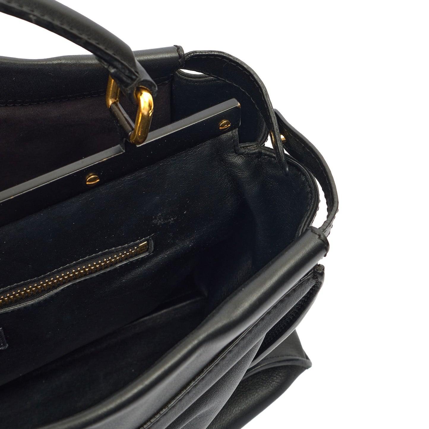 Fendi Tote Peekaboo - Large in Black, Leather — Lifestyle View