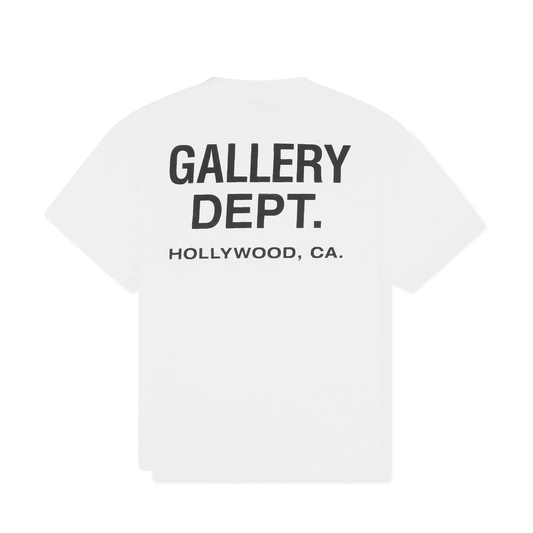 Gallery Dept. Souvenir T-Shirt 'White Black' — XXS — Side View