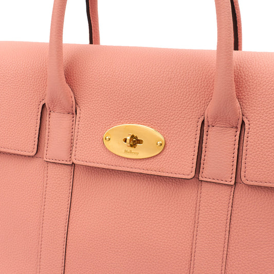 Mulberry Tote Bayswater with Strap in Sorbet Pink, Calfskin Leather — Side View