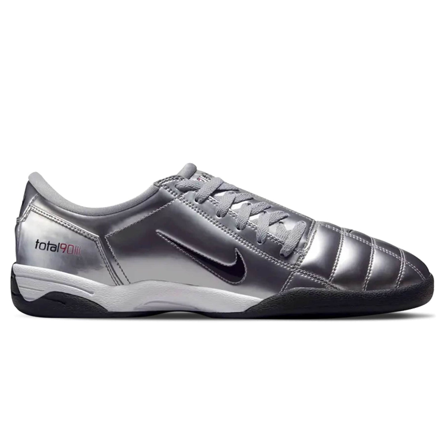 Nike Total 90 3 SP 'Metallic Silver Red' 2025 — UK 3 | EU 35.5 | US 3.5 — Side View