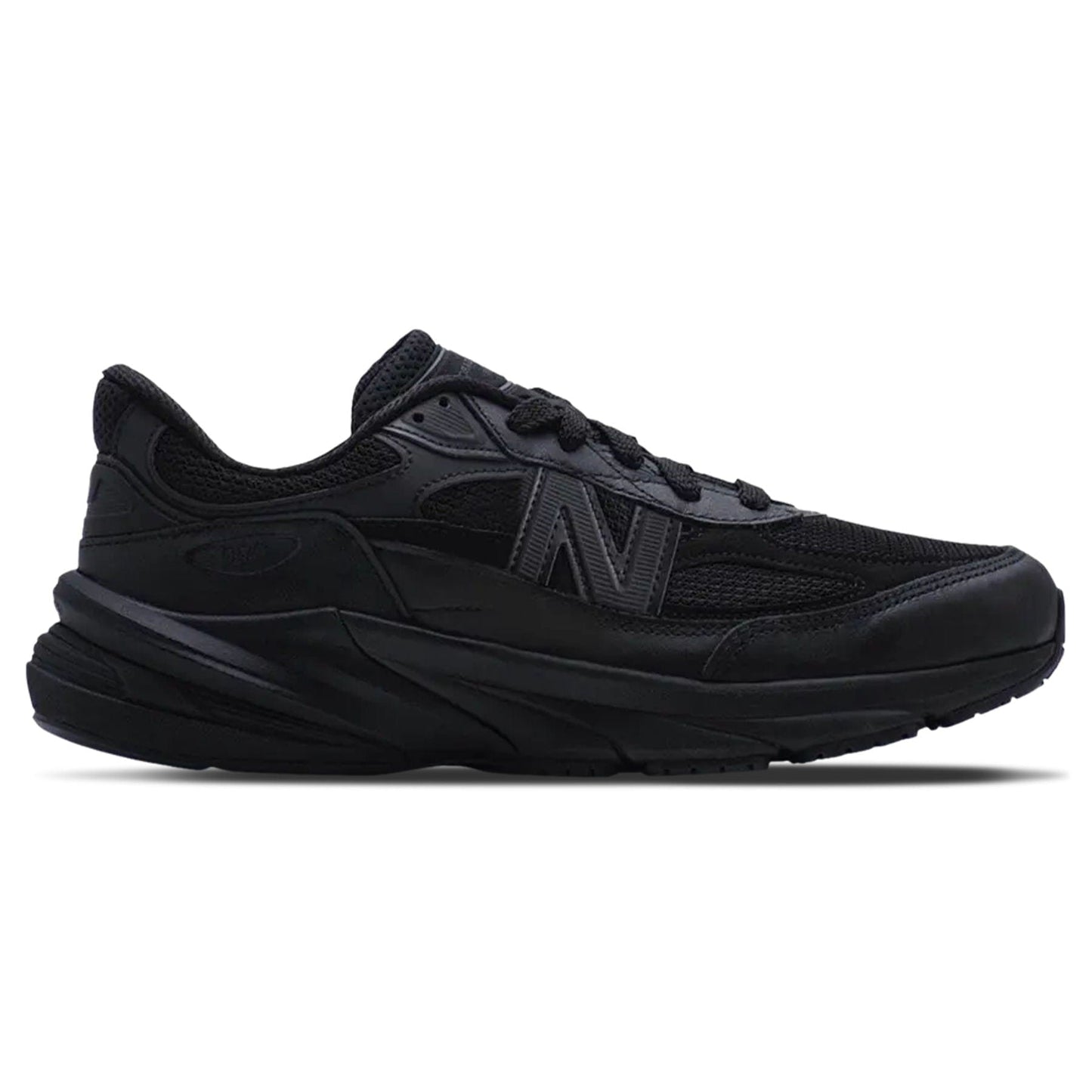 Comme des Garçons Homme x New Balance 990v6 Made in USA 'Black' — UK 3.5 | EU 36 | US 4 — Side View